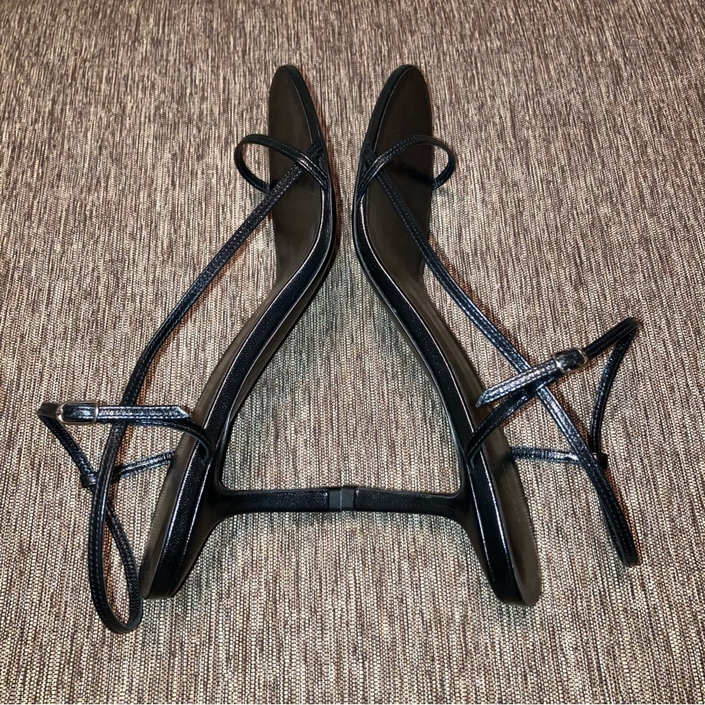 THE ROW Sandals BARE SANDAL Black KID LEATHER - Sz 8 M (EU 38) Made in Italy NEW - Picture 12 of 16